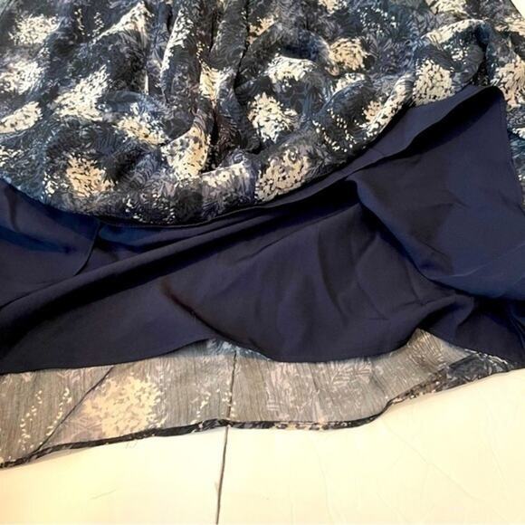 Joie Sheer Blues Grays Floral Babydoll CottageCore Feminine Dress NWOT Size M - Picture 8 of 12